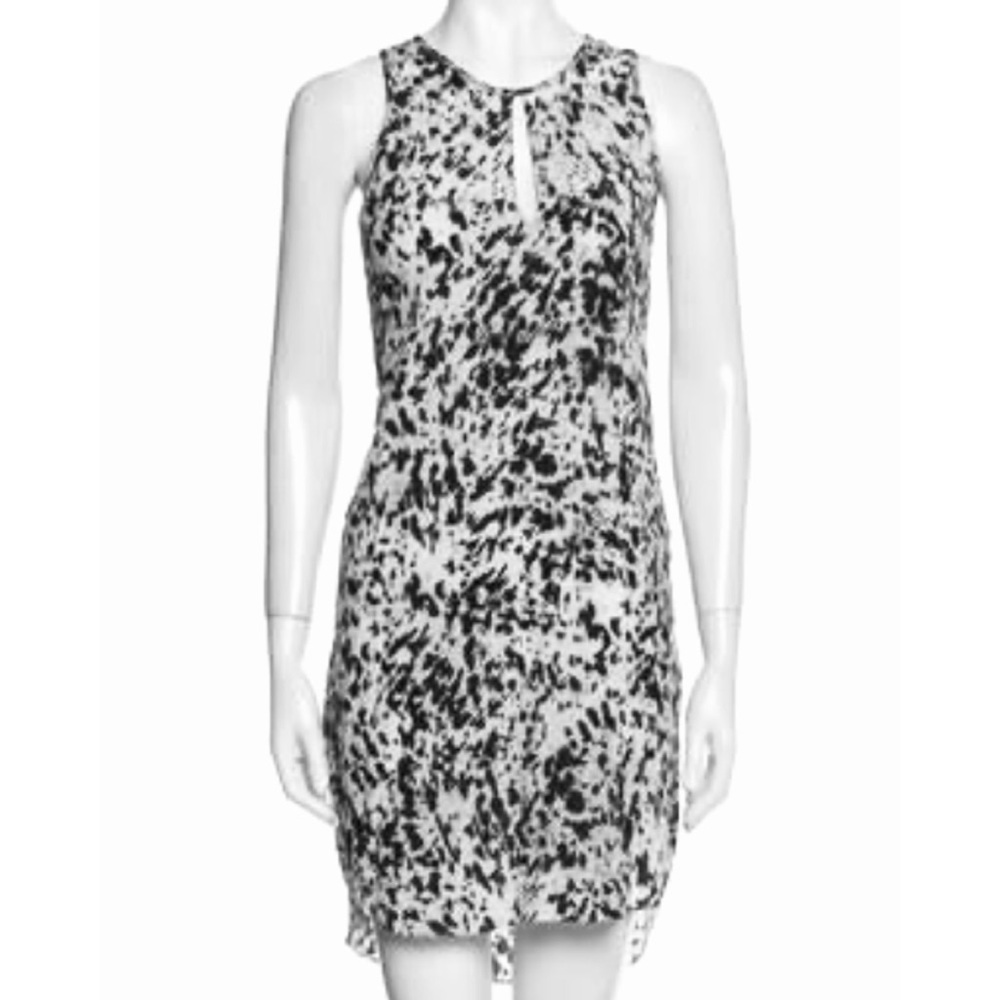 3.1 PHILLIP LIM • Silk Animal Print Keyhole Sleeveless Mini Dress, 2 - Picture 2 of 16